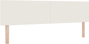 vidaXL Tăblie LED cu benzi LED Crem 180 cm Țesătură din corduroy