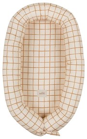 Cuib pentru bebeluș bej Camel Check – Malomi Kids