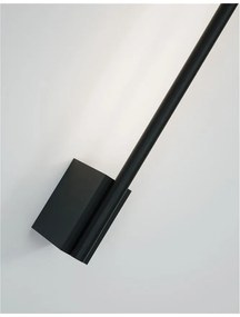 Aplica de perete LED design liniar GROPIUS negru, L-120cm, H-9cm