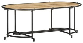 vidaXL Măsuță de cafea, 110x55x40 cm, lemn masiv de mango brut