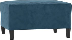 vidaXL Taburet, albastru, 70x55x41 cm, catifea