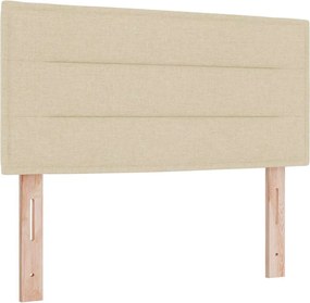 vidaXL Tăblie cap Crem 80 cm țesătură
