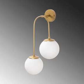 Aplica de Perete Jewel - 10585, 2 Becuri, Soclu E14, Max 15W, Culoare Auriu