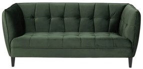 Canapea chesterfield Oakland 314Numărul de locuri: 2, Verde închis, 182x82x80cm, 41 kg, Tapiterie, Picioare: Lemn, Lemn: Eucalipt, Cauciuc