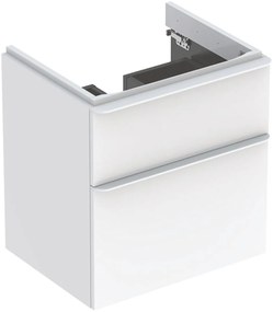 Geberit Smyle Square dulap 58.4x47x61.7 cm sub chiuveta pe perete alb 500.352.00.1