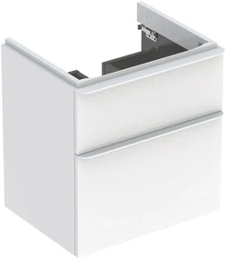 Geberit Smyle Square dulap 58.4x47x61.7 cm sub chiuveta pe perete alb 500.352.00.1