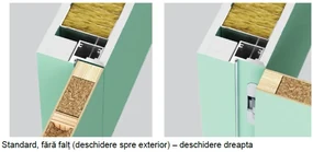 Usa Filomuro   cu toc ascuns PORTA HIDE Alb HDF - PORTA Doors 4 - Deschidere in hol - Stanga, 1000, 2070, Fagure de stabilizare