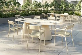 Set de 4 scaune exterior MADISON tapitat