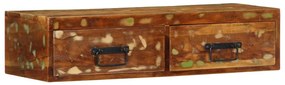 vidaXL Dulap TV montat pe perete 80x30x19 cm, lemn masiv reciclat