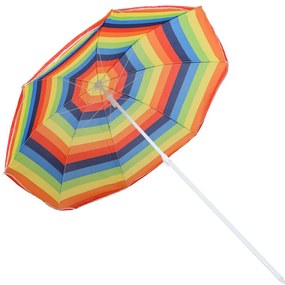 Umbrela de soare COLORFUL STRIPES 180 cm, colorat