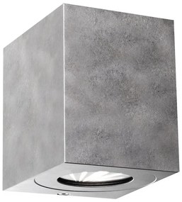 Nordlux - Aplica de perete LED pentru exterior CANTO, 2xLED/6W/230V, IP44, argintie