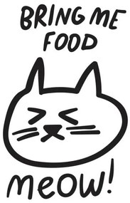 Ilustrație Bring me food. Meow! Angry cat face., Igor Levin