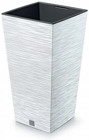 Ghiveci de flori FURU SQUARE 29,5 cm, alb, 29,5 cm
