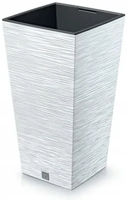 Ghiveci de flori FURU SQUARE 29,5 cm, alb, 29,5 cm