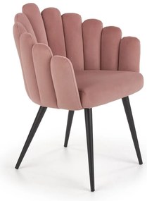 Scaun de bucaterie Yara, roz/negru