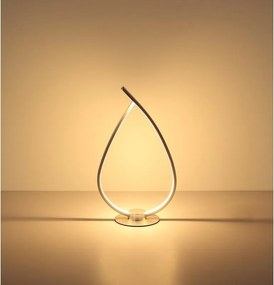 Veioza, Lampa de masa LED TRINA argintiu