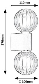 Aplica de perete cu protectie IP44 Colzar