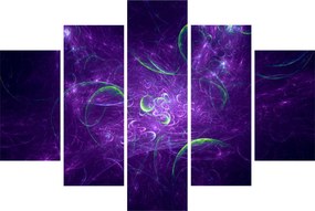 Tablou -abstracție violetă (150x105 cm)