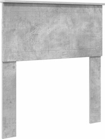 vidaXL Tăblie cap Gri din beton 80 cm Lemn compozit