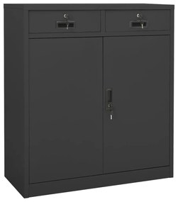 vidaXL Dulap de birou, antracit, 90x40x102 cm, oțel