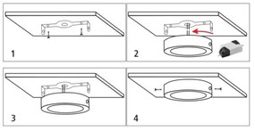 LED Plafonieră LED/18W/230V 4200K