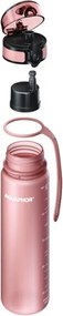 Sticla cu filtru pentru apa Aquaphor City 160041, 500 ml, Tritan, Carbune activ, Aqualen, Capac cu inchidere, Roz