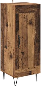 vidaXL Bufet Lemn Vechi 34,5 x 34 x 90 cm Lemn Ingineresc și Fier