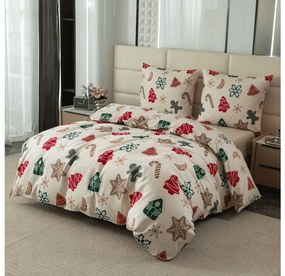 Lenjerie de pat din microfibra flanel HOLLY crem Dimensiune lenjerie de pat: 70 x 90 cm | 140 x 200 cm