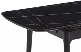 Masa extensibila Sento neagra L120-180xl80 cm