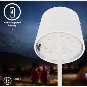 Lampă LED reîncărcabilă dimabilă de masă Briloner 7423016 LED/2,6W/5V IP44 alb