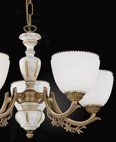 Candelabru din alama cu 5 brate design italian 8656