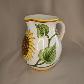 Carafă din ceramică 1.5L model floarea soarelui