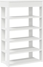 vidaXL Pantofar, alb, 60x30x98 cm, lemn prelucrat