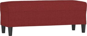 vidaXL Bancă, roșu vin, 100x35x41 cm, textil