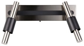 Spot negru-argintiu LED 20,5x42 cm Ikaris – Trio Select