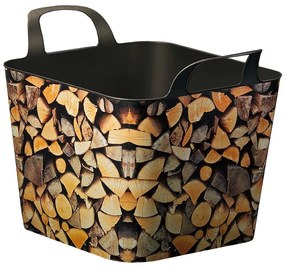 Coș flexibil universal Wood 36 l, 39 x 39 x 30 cm