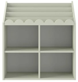Biblioteca pentru copii Book Nook verde salvie H76 cm