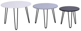Set 3 măsuțe auxiliare Bonami Selection Fabio White