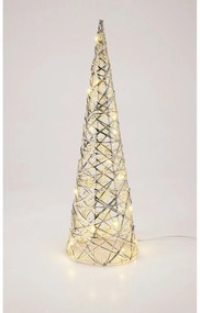 Con luminos de Crăciun Silver, 40 x 12 cm, 20micro LED, cu baterii