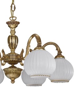 Candelabru din alama cu 6 brate design italian 9300