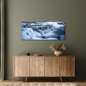 Tablou - Râu iarna (120x50 cm)