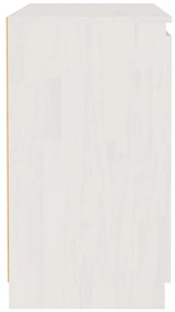 Dulap lateral, alb, 60x36x65 cm, lemn masiv de pin 1, Alb