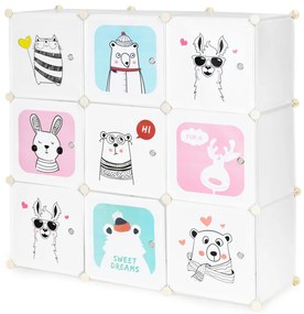 Dulap de depozitare jucării animale 109x37x109 cm