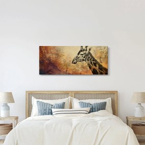 Tablou - Girafă, pictură (120x50 cm)
