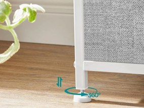 Comoda cu sertare TRENILO 80x81,5 cm, alb/gri