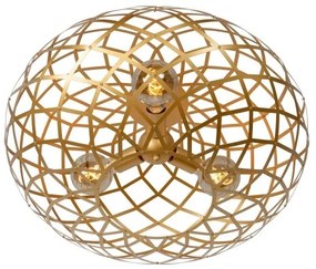 Lucide 21117/65/02 - Lumină de tavan WOLFRAM 3xE27/60W/230V aurie