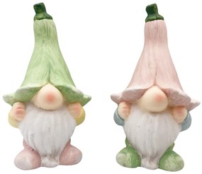 Set 2 Pitici decorativi CUDDLES, Roz  Verde, 18cm