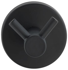 Cârlig negru mat de montat pe perete din oțel inoxidabil Bosio – Wenko