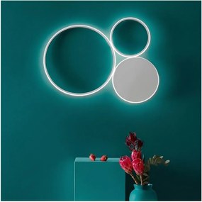 Ondaluce - Lampă de perete LED dimabilă POIS, 42 W, 230 V, argintiu