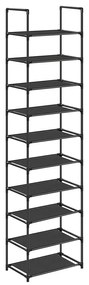 Suport pentru pantofi cu 10 niveluri 45x28x173cm